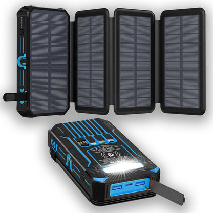 🔥Today's top 50 customers Only $48.99 🎉Outdoor Foldable Solar Large Capacity Charger Mobile Power Bank