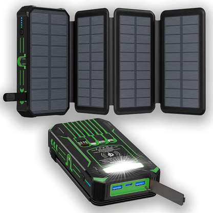 🔥Today's top 50 customers Only $48.99 🎉Outdoor Foldable Solar Large Capacity Charger Mobile Power Bank