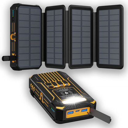 🔥Today's top 50 customers Only $48.99 🎉Outdoor Foldable Solar Large Capacity Charger Mobile Power Bank