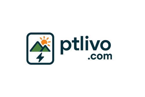 户外移动电源左右排版的logo 品牌名是 ptlivo.com