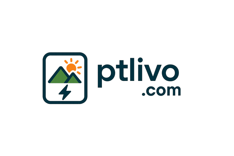 户外移动电源左右排版的logo 品牌名是 ptlivo.com